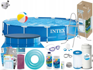 Intex 28212 Rámový záhradný bazén s čerpadlom 366x76 Set 19v1 MODEL 2025